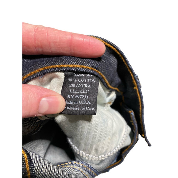 We The People Midnight Wash Low Rise Bling Back Detail Bootcut Jeans Size 29 - Picture 3 of 6